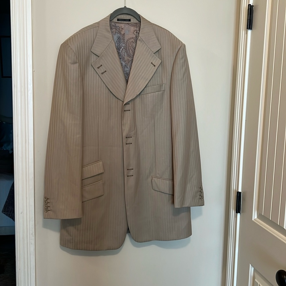 Super120’s suit coat and vest set